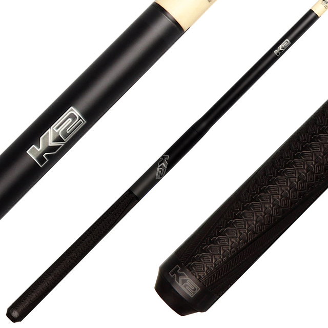 K2 KLJBGM 5 in 1 Break/Jump Cue - Gun Metal with Sport Grip Wrap