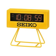 Seiko QHL062Y Yellow Sports Timer Clock - C0383