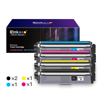 Brother TN221 TN225 Compatible Toner Cartridge (5 Pack)