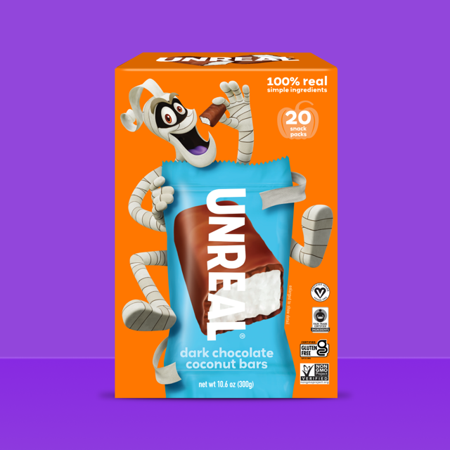 Halloween Dark Chocolate Coconut Bars