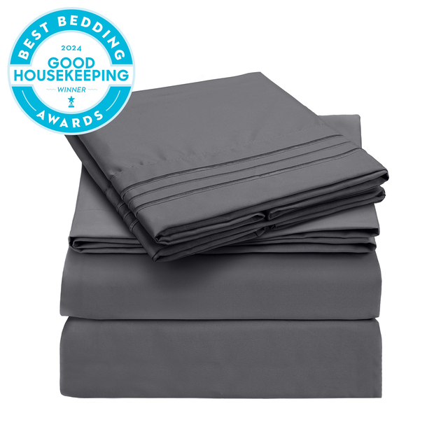 Iconic 4-Piece Microfiber Sheet Set (Dark Colors)