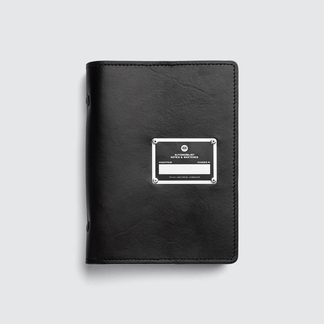 Leather Notebook - Automobilist - Black