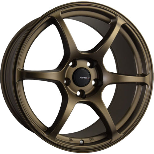 AVID1 AV26 5x114.3 Bolt 73.1 Hub 18" Size Wheels in Matte Bronze