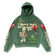 Heartless: Hoodie (Acid Wash - Green)