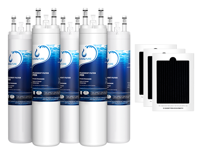 GlacialPure 5Pk compatible with ULTAWF,PS2364646, PureSource, 46-9999 with Air filter