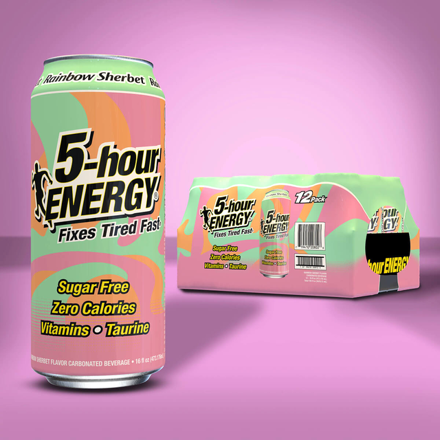 Rainbow Sherbet Flavor Extra Strength 5-hour ENERGY Drink 12-pack