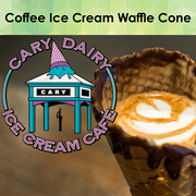 Coffee Ice Cream Waffle Cone - Cary Dairy's
