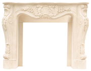 Designer Series Louis Cast Stone Fireplace Mantel