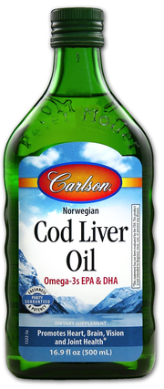 Carlson Laboratories Norwegian Cod Liver Oil (500 mL)