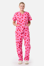 Love Hearts Scrub Set