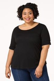  Cato Fashions | Cato Plus Size Solid Scoop Neck Tee