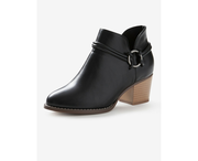 RIVERS - Riversoft - Womens Boots - Bonnie Braided Zip Boot - Black