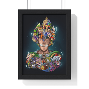 VEGETA COLOR FRAMED POSTER