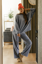 Cozy Cloud Stripe Pants