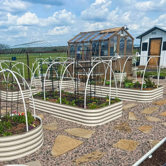 17'' Tall 4x8 Metal Raised Garden Beds (10 in 1)【Upgrade 2.0】