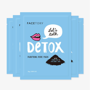Let's Talk Detox Charcoal Sheet Mask - Purifying