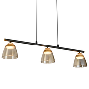 VONN Artisan Roma VAC3293BL 36" Integrated LED ETL Certified Pendant, Height Adjustable Chandelier, Black