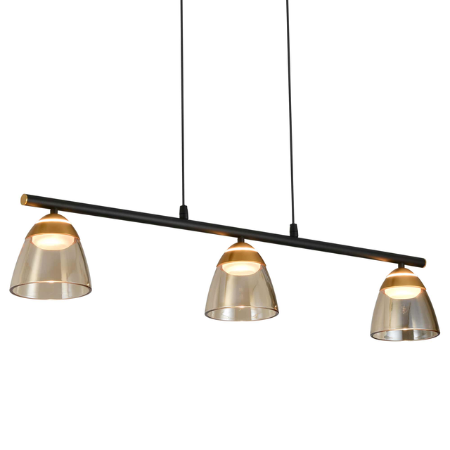 VONN Artisan Roma VAC3293BL 36" Integrated LED ETL Certified Pendant, Height Adjustable Chandelier, Black
