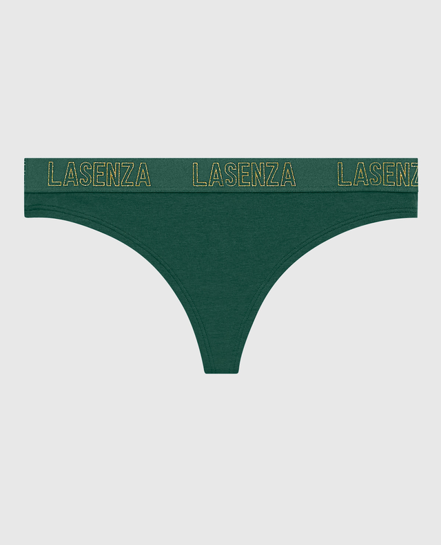 Thong Panty with Logo Band