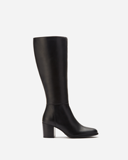 Dalia Standard Knee High Boots in Black Leather