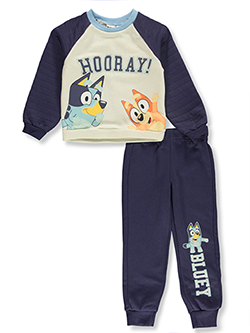 Bluey Boys' 2-Piece Joggers Set Outfit