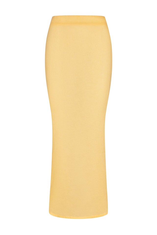 Fontelina Linen Skirt - Honey