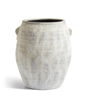 Tall Chasca Planter - Brushed White 