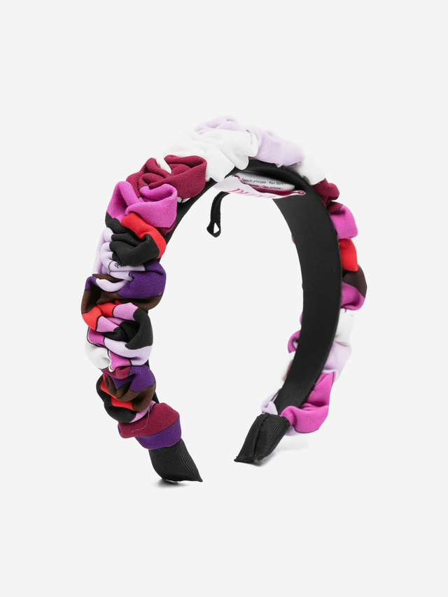 Girls Orchidee Ruched Headband in Pink