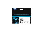 HP 712 38ml Black DesignJet Ink Cartridge, 3ED70A