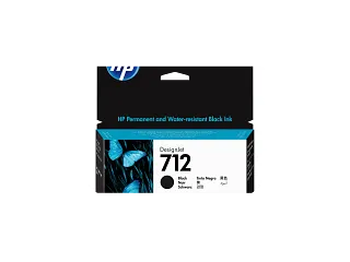 HP 712 38ml Black DesignJet Ink Cartridge, 3ED70A