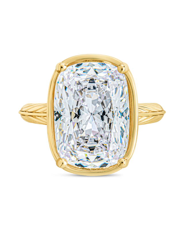 Sterling Silver Elongated Cushion Cocktail Ring