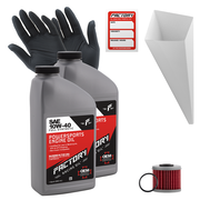 Factory Racing Parts SAE 10W-40 2 Quart Oil Change Kit For Honda CRF450R, CRF450RX, CRF450RWE