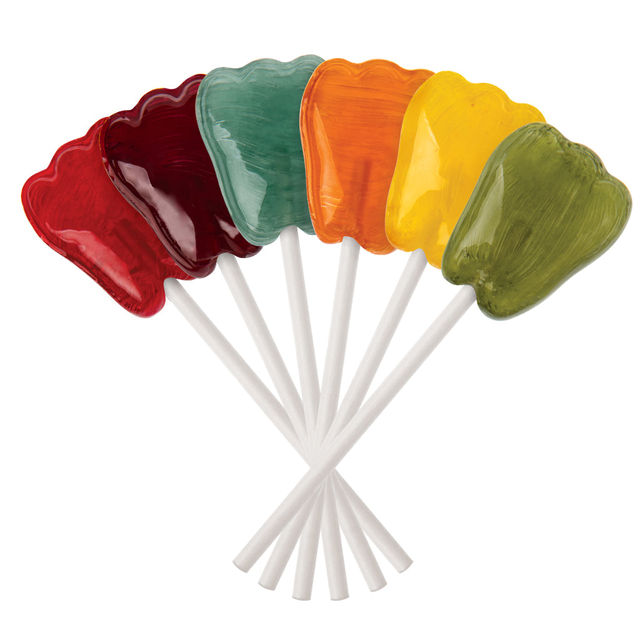 Classic Fruits Tooth Shaped Lollipops