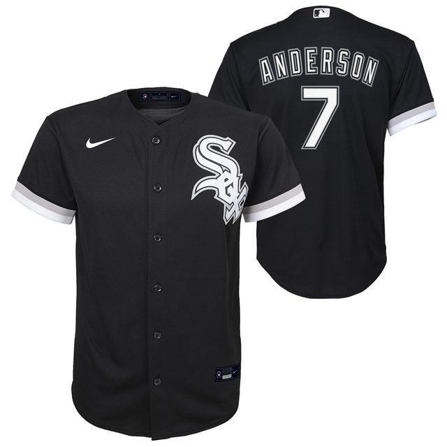 Child Tim Anderson Chicago White Sox Nike Black Alternate Replica Team Jersey