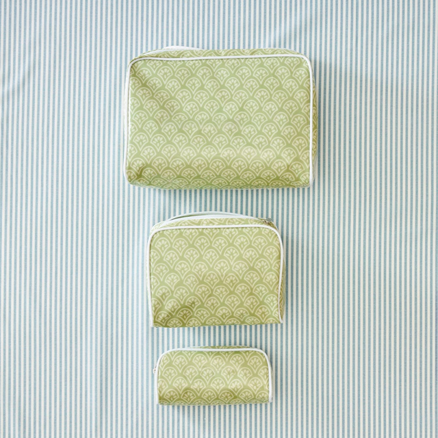 Patterned Toiletry Bag Trio (3 pieces)