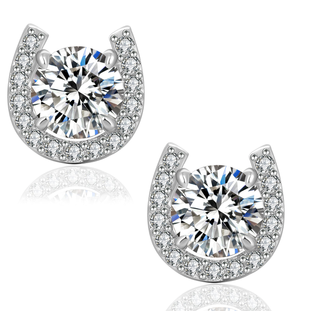 0.5 Carats *2 Excellent VVS1 Moissanite Earrings 0295
