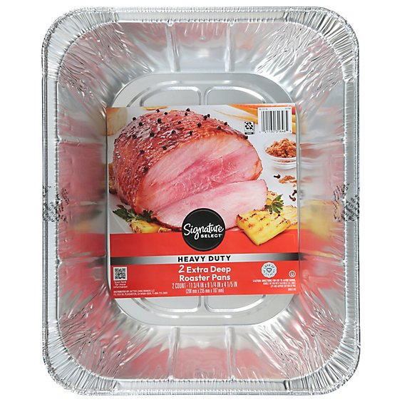 Signature SELECT Heavy Duty Extra Duty Roaster Pans 2 Count - Each