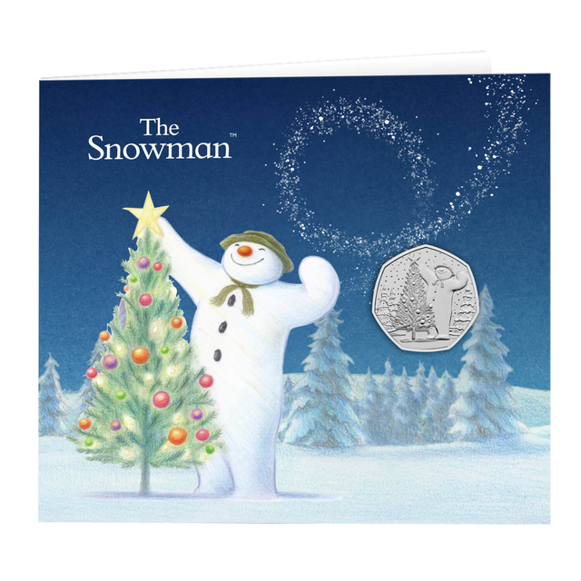 The Snowman 2024 UK 50p Brilliant Uncirculated Coin