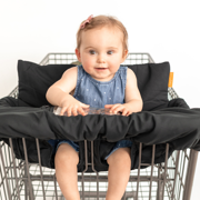 Baby Shopping Cart Cover - Black Fabric
