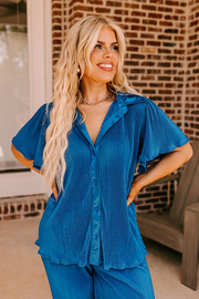 The Terrence Pleated Button Up Curves
