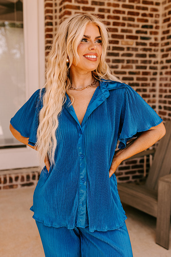 The Terrence Pleated Button Up Curves
