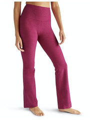 Spacedye Practice High Waisted Bootcut Leggings - Cranberry Heather
