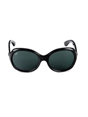 57MM Large Round Glam Acetate Sunglasses