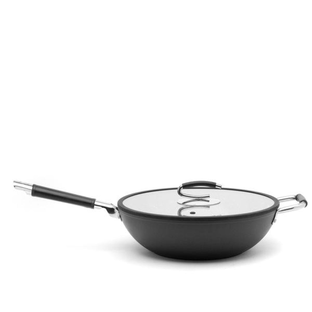 13” Nonstick Wok w/Lid | Made in Italy