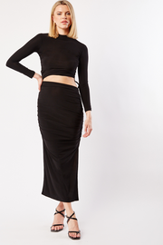 Cut Out Ruched Bodycon Dress