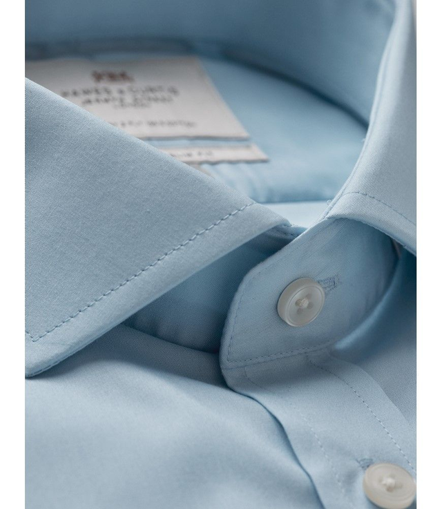 Slim Fit Blue Poplin Shirt