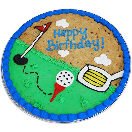 Tee Time Happy Birthday Cookie Cake