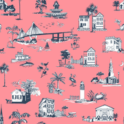 Charleston Toile Traditional Wallpaper