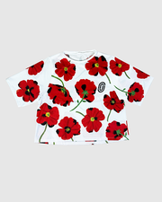 Red Poppies Women's Crop