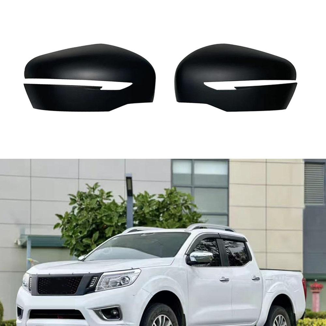 2x For 14-20 Nissan Navara NP300 Left & Right Side Wing Mirror Cover Matte Black